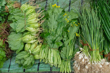 Obraz premium Vegetables for sale, Kolkata, India.