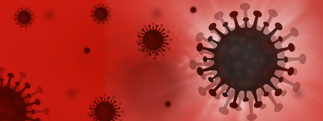 Virus Covid 19-NCP. China epidemic coronavirus DNA pandemy - obrazy, fototapety, plakaty