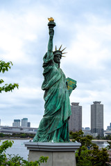 Replica of the Statue of Liberty in Odaiba Bay, Tokyo