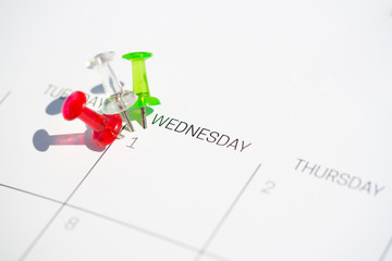 Flag colored pushpins on 1st of July - Burundi Independence Day