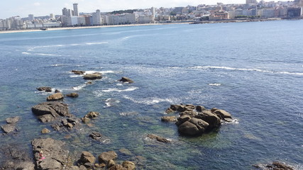 A Coruna is a city on the North of Spain