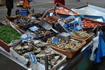 fish market stall
