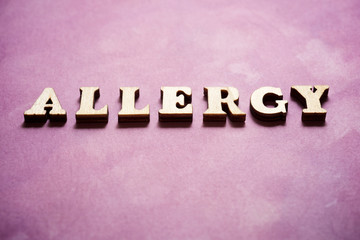 Obraz premium Allergy text view