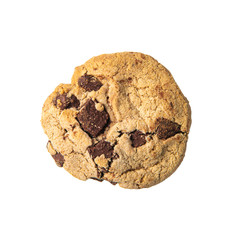 Isolate cookie on the white background. With clipping path.