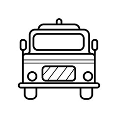 Firetruck Icon vector illustration photo