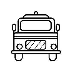 Firetruck Icon vector illustration photo