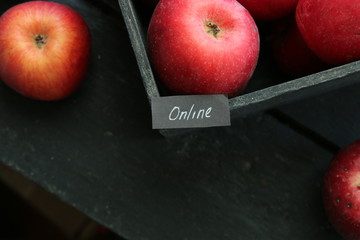 Internet, web service idea or Grocery online shop concept.
