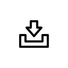 Fototapeta premium Download User Interface Outline Icon Logo Vector Illustration 