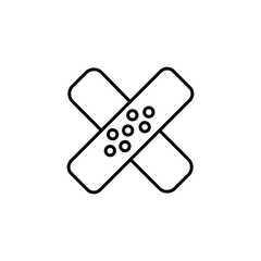 Plaster flat icon vector illustration photo