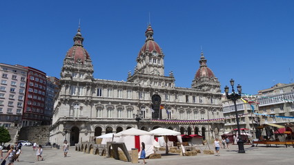 A Coruna is a city on the North of Spain