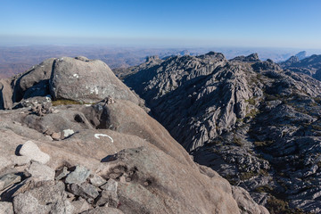 Beautiful mountain valley and granite rock formations of Andringitra national park Madagascar