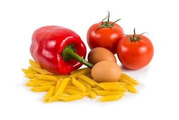 pasta isolated on white background