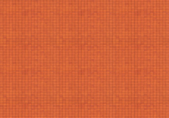 Red colored brick wall texture background, tileable pattern