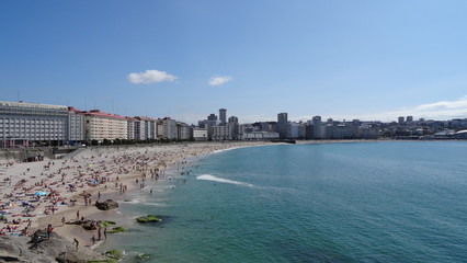 A Coruna is a city on the North of Spain