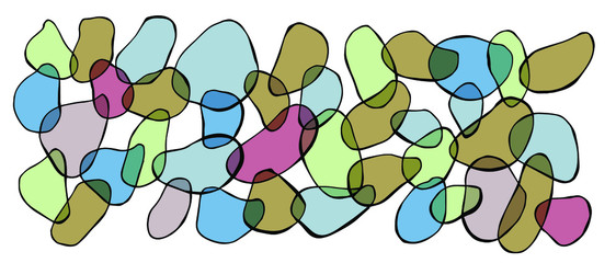 vector picture of colored pieces of glass