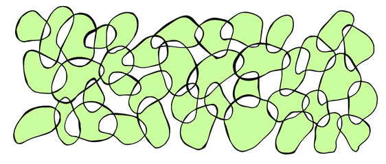 vector picture green pieces of glass