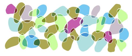 vector picture of colored pieces of glass