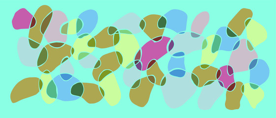 vector picture of colored pieces of glass