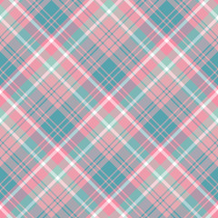 Seamless pattern in interesting evening pink and blue colors for plaid, fabric, textile, clothes, tablecloth and other things. Vector image. 2