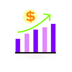 A concept of investment growth. Money growing by investment. Make money and financial growth concept. 