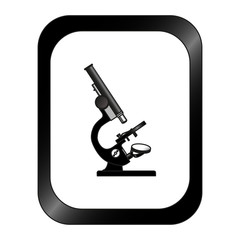 
Image of a microscope. Scientific or medical laboratory equipment for experiments. The study of the virus, coronavirus, microbes.