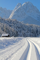 Langlauf-Loipe in Garmisch-Partenkirchen
