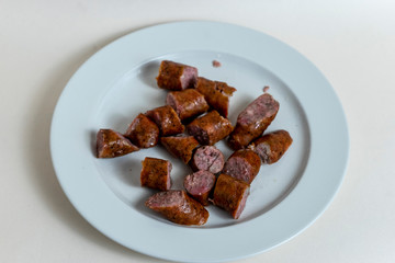 Panettone, Italian Christmas bread, with a brioche-like dough infused with a vanilla bean and studded with rum-soaked raisins and candied orange peel.