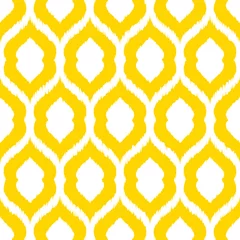  Vector gestileerde gele naadloze patroon. Moderne geometrische abstracte textuur voor uw ontwerp. © Rodin Anton