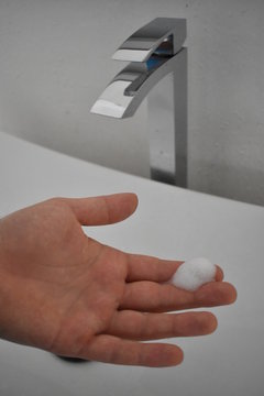 Corona virus prevention - Wash hands with hot water and soap