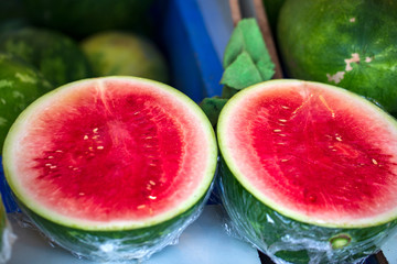 watermelon on the table
