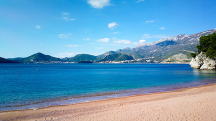 Beautiful beach in Montenegro