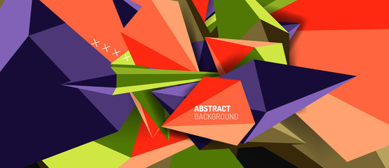 Trendy simple triangle abstract background, dynamic motion concept. Vector Illustration For Wallpaper, Banner, Background, Card, Book Illustration, landing page