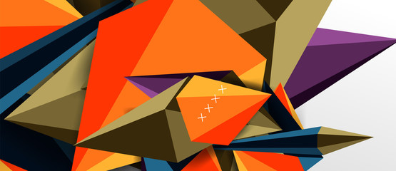 Trendy simple triangle abstract background, dynamic motion concept. Vector Illustration For Wallpaper, Banner, Background, Card, Book Illustration, landing page