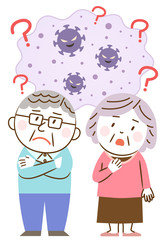 シニアカップルと新型コロナウイルス