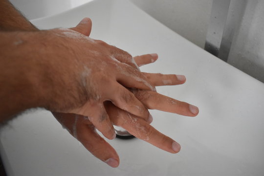Corona virus prevention - Wash hands with hot water and soap