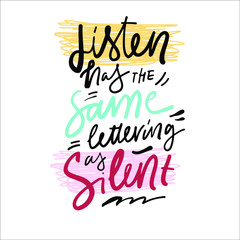 Inspirational hand lettering quote about education. Modern poster design