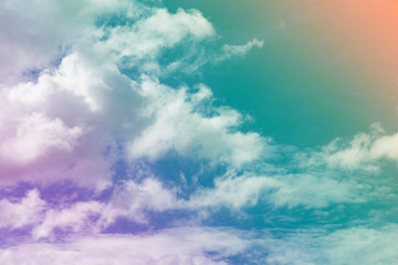 Obraz premium Colorful clouds in the sky.