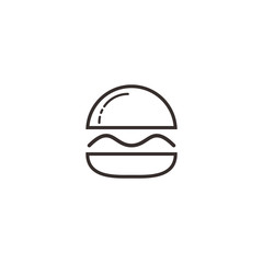 Burger vector logo design. Burger cafe logo.