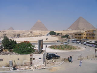 Fototapeta na wymiar Egypt. The pyramid complex of Giza