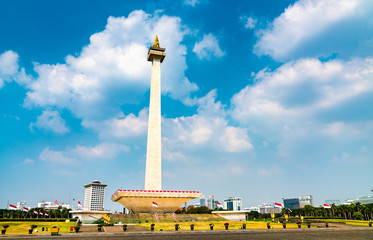 Monas, the National Monument in Jakarta, the capital of Indonesia