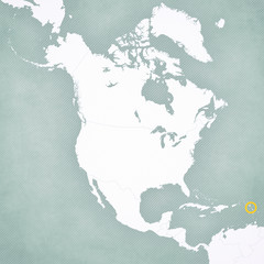 Map of North America - Dominica