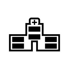 Hospital building icon