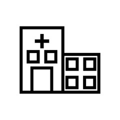 Obraz premium Hospital building icon