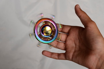 Fidget spinner or hand spinner toy