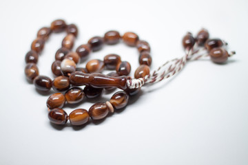 Islamic prayer beads, Ramadan Kareem concept