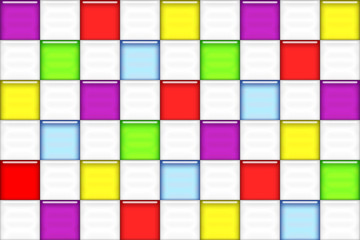 カラフルなタイルの背景素材