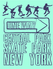 street sports skateboarders print embroidery graphic design vector art