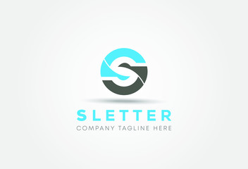 Obraz premium Letter S Logo. S Letter Design Vector Template