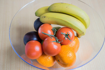 bowl of fruits and vegetables