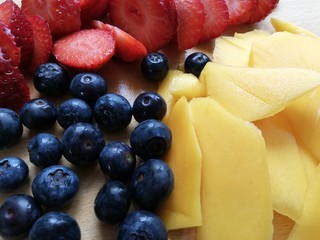 fresh fruit and berries
